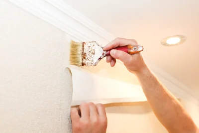 Pose de papier peint au Pont-Chrétien-Chabenet — revêtements muraux et toiles de verre